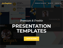 Tablet Screenshot of jetztemplates.com
